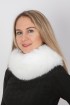 White fox fur neck warmer